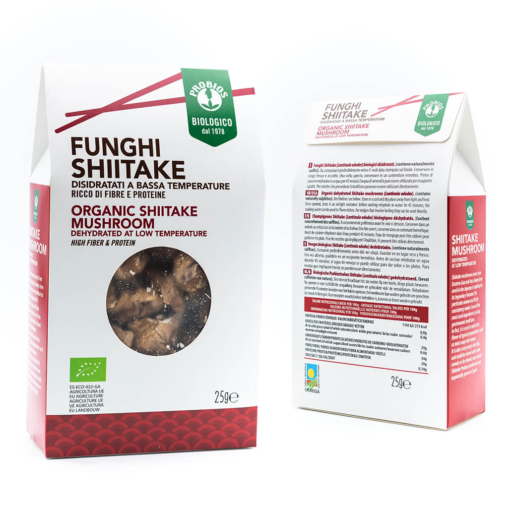 Funghi Shiitake 25g - Biologico - Dieta Macrobiotica - Probios